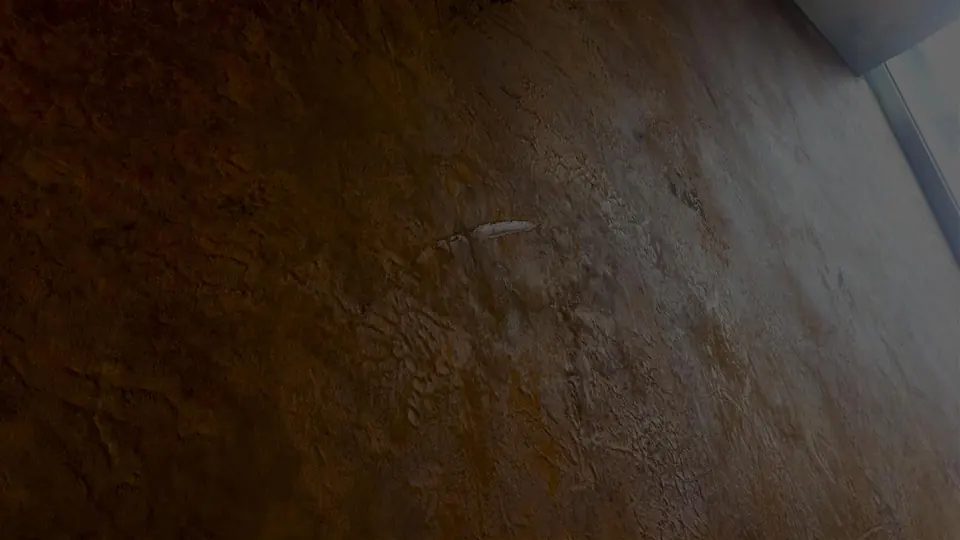 Wand in Rostoptik